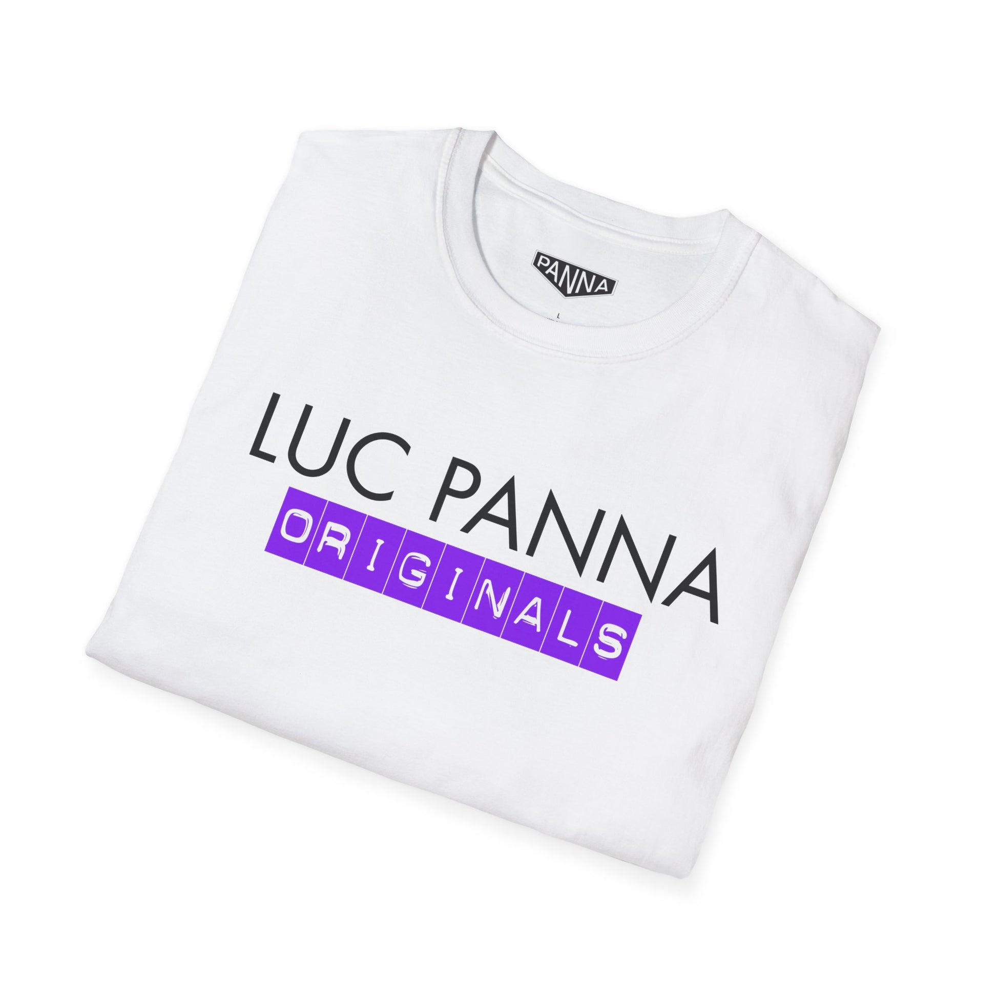 Luc Panna Originals t shirt image for web folded 