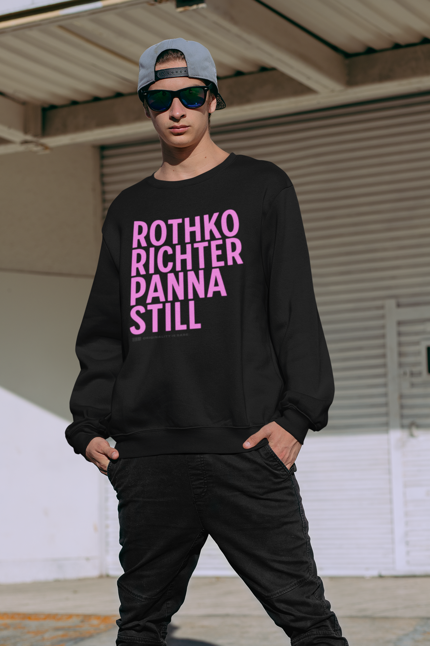 rothko richter panna still sweatshirt mockup image for web male model